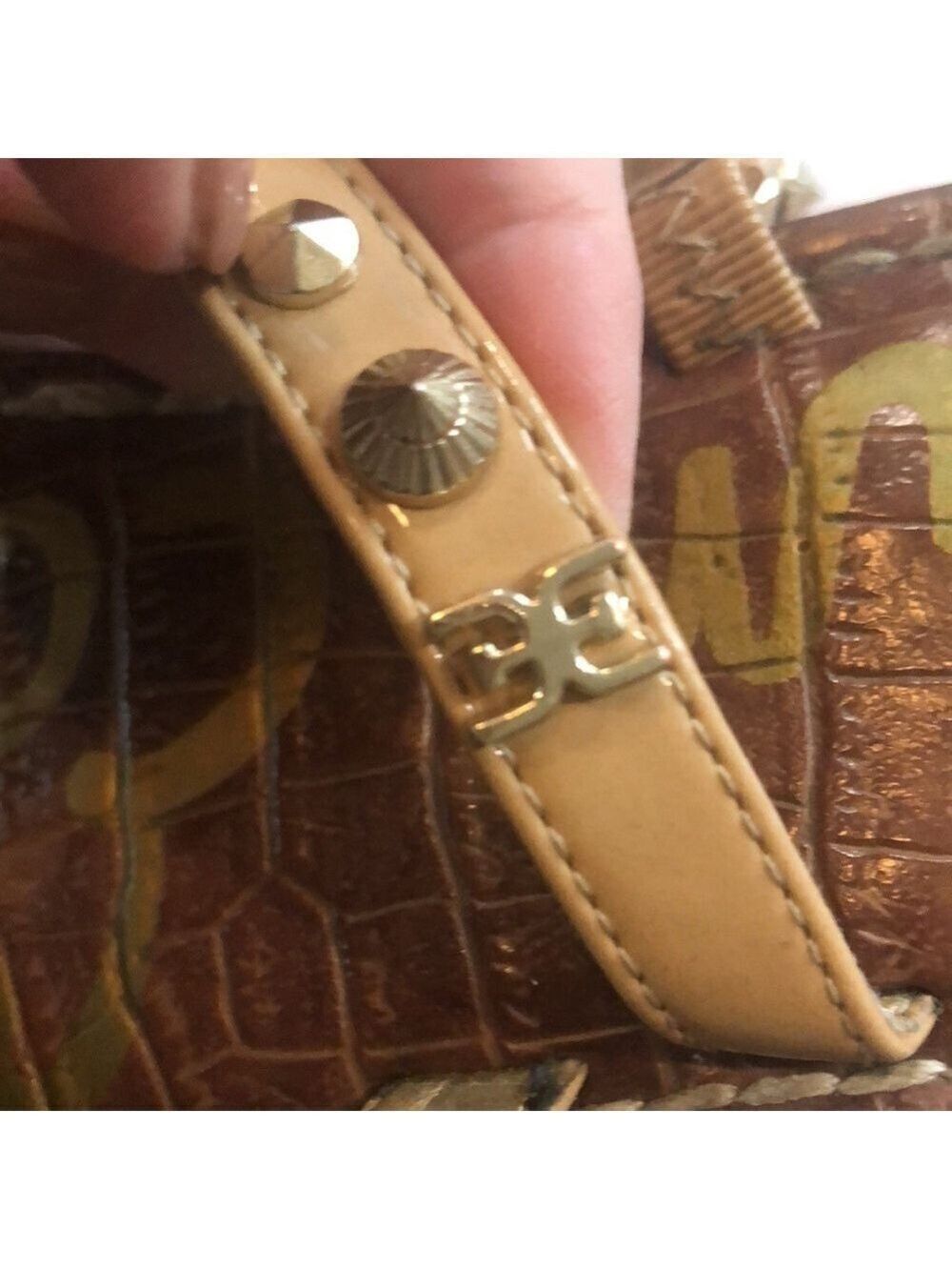 Sam Edelman Gordie sandals size 7.5 studded strappy toe prong summer beach - Picture 6 of 10